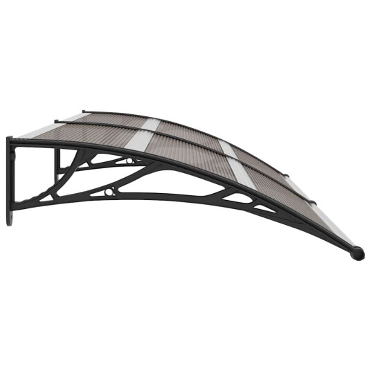 vidaXL Skjermtak svart 200x100 cm PC