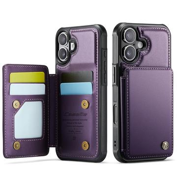 Caseme iPhone 17 C22 etui RFID kortlommebok   lilla