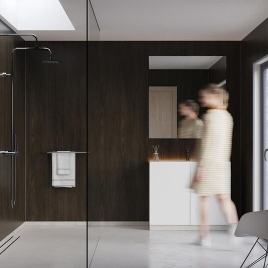 Baderomspanel Fibo 4633 M00 Dark Wood
