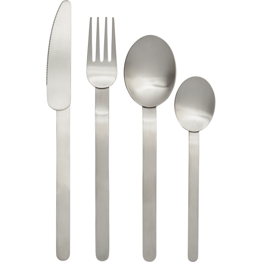 Ferm Living Ferm Living Stelo Bestikksett 4 pk Børstet Rustfritt stål