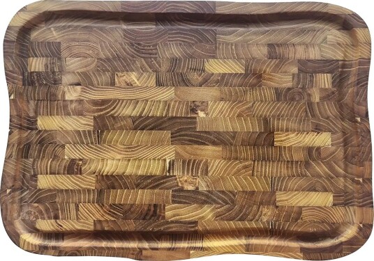 Aida Raw Cutting Board With Juice Groove - NATURAL - 45X33X3 cm