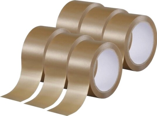 Toolcraft To 10187040 Pakkebånd Brun L X B 66 M X 50 Mm 6 Stk