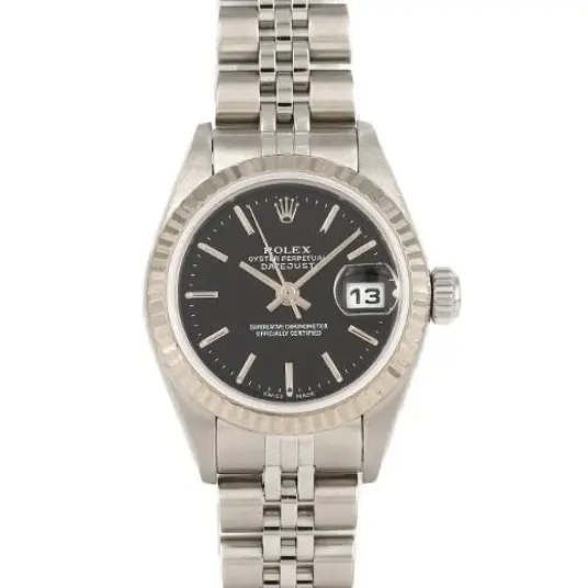 Rolex Vintage Dame Svart