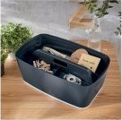 Leitz MyBox Cosy - Oppbevaringsskuff - 3 rom - small - fløyelsgrå Leitz MyBox Cosy - Oppbevaringsskuff - 3 rom - small - fløyelsgrå