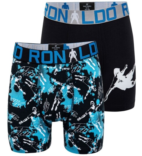 CR7 Cr7 Boys Trunk 2-Pack. Blue 13-15