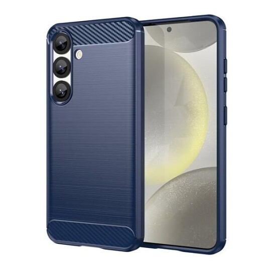 Hurtel Carbon Deksel for Samsung Galaxy S25 Edge Blå