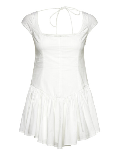 Monki Fit And Flare Mini Dress - White - 38