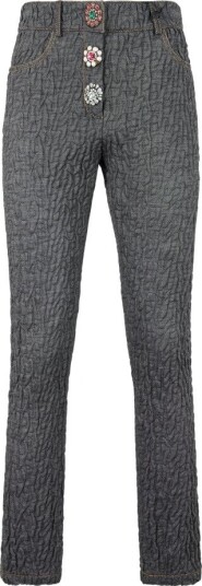 Moschino, Dame, Jeans, Grå, S,