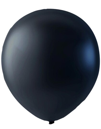100 stk 30 cm MEGAPACK Svarte Metallic Ballonger