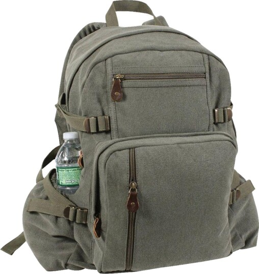Rothco Vintage ryggsekk 25L Grønn Oliven Rothco Vintage ryggsekk 25L Grønn Oliven