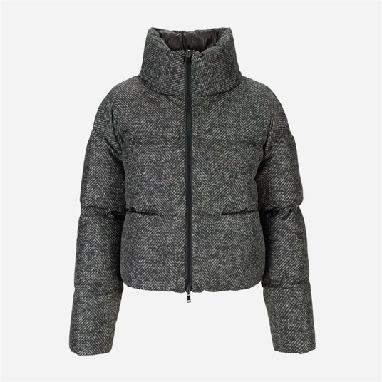 Herno Cropped Down Jacket Grigio Herno Cropped Down Jacket Grigio