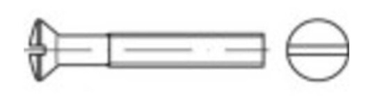 Toolcraft To-5450532 Undersænkede Linseskruer M4 20 Mm Kærv Din 964 Messing 200 Stk