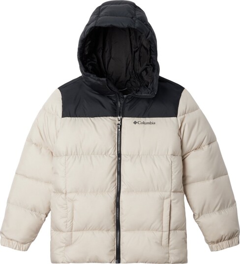 Columbia Puffect Hooded Dunjakke Barn Grå/Svart 168