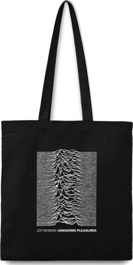 Rocksax Joy Division Unknown Pleasures EcoFriendly Tote Bag Black 78859741