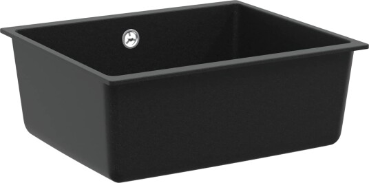 Vask Svart 530 x 460 mm 80% kvarts og 20% harpiks
