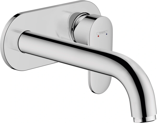 Hansgrohe Vernis 2-hulls Servantbatteri For innbygging, 20,7 cm tut, Krom Hansgrohe Vernis 2-hulls Servantbatteri For innbygging, 20,7 cm tut, Krom