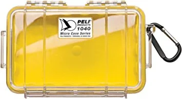 Peli™ MicroCase 1040 gul/klar Innv. mål: 165x98x44 mm Peli™ MicroCase 1040 gul/klar Innv. mål: 165x98x44 mm