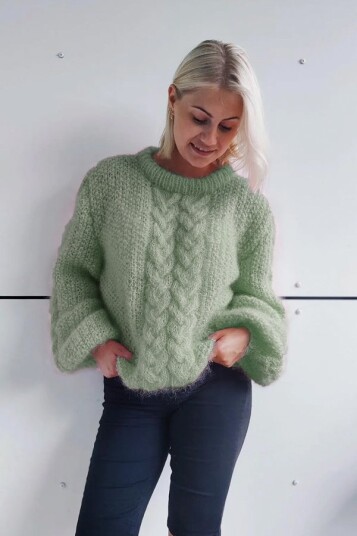 POPPY genser jadegrønn POPPY genser jadegrønn