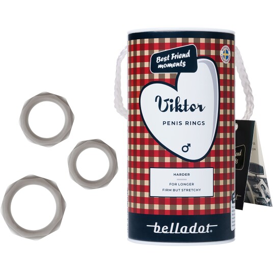 Belladot Viktor Penis Rings Gray Belladot Viktor Penis Rings Gray