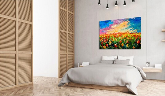 Tavle Sea Of Tulips 120X80 Artgeist sp. z o. o.