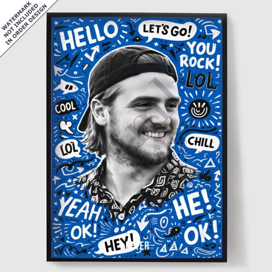 Namly Design Personalisert Plakat Typografi Doodle Plakat AI Plakat POSTER12NQBR
