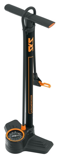 Sks 11661 Gulvluftpumpe Sykkel Sort Oransje T-Type Grep 10 Stang 436 Cm³