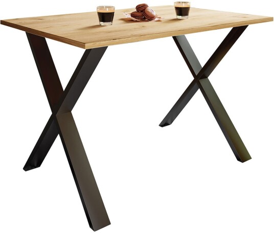 XonaX spisebord 80x50 eik dekor svart.
