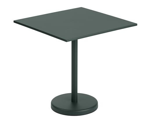Muuto Linear Steel Café Hagebord Grønn 70 X 70 cm Muuto Linear Steel Café Hagebord Grønn 70 X 70 cm