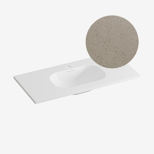 Korsbakken Nice Heldekkende Terrazzo Lava 100cm
