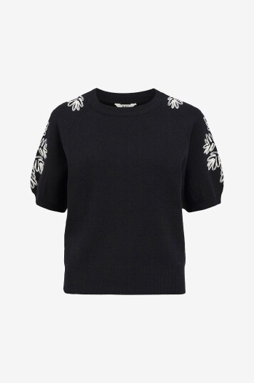 Object Topp objRashia Knit 2/4 RE Pullover 134 Flerfarget