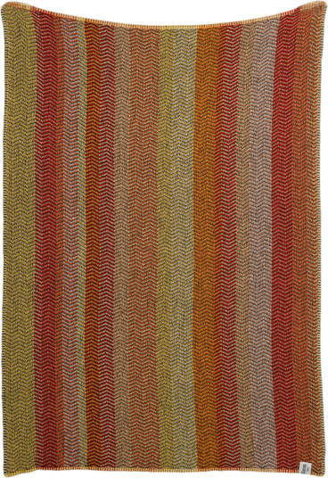 Røros Tweed Fri halvpledd Summer red 150x100 cm