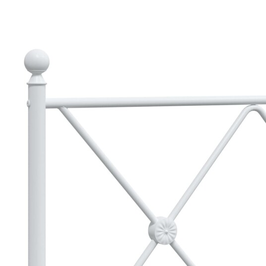  Sengegavl i metall hvit 75 cm 8721012374614