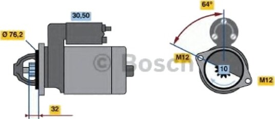 BOSCH 0 986 018 020 Starter