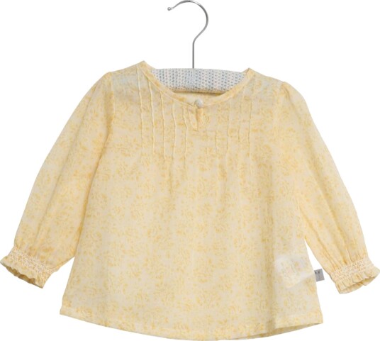 Gul Blomstrete Wheat Shirt Hanne Bluse (80 / 1 år)