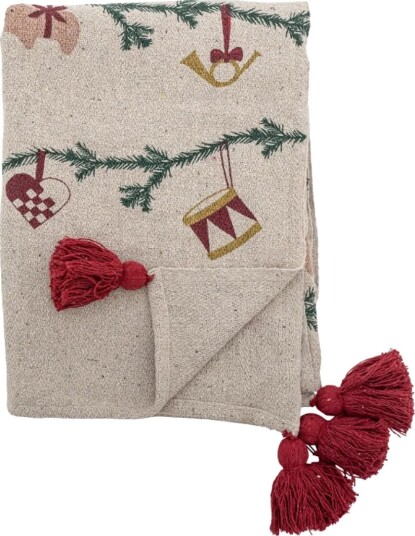 Bloomingville Yule pledd 130x160 cm Nature Bloomingville Yule pledd 130x160 cm Nature