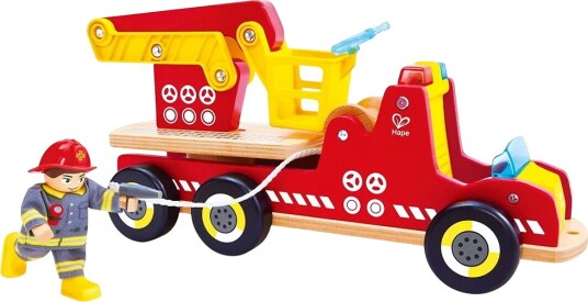 Hape Hape Fire Truck With Sound Red ONE SIZE Hape Hape Fire Truck With Sound Red ONE SIZE