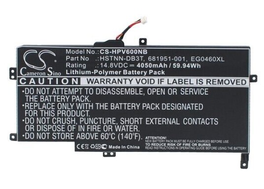 HP Envy 6 batteri (4050 mAh 14.8 V)