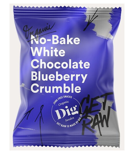 Get Raw Smulpaj No-Bake White Chocolate Blueberry Crumble 35g Get Raw Smulpaj No-Bake White Chocolate Blueberry Crumble 35g