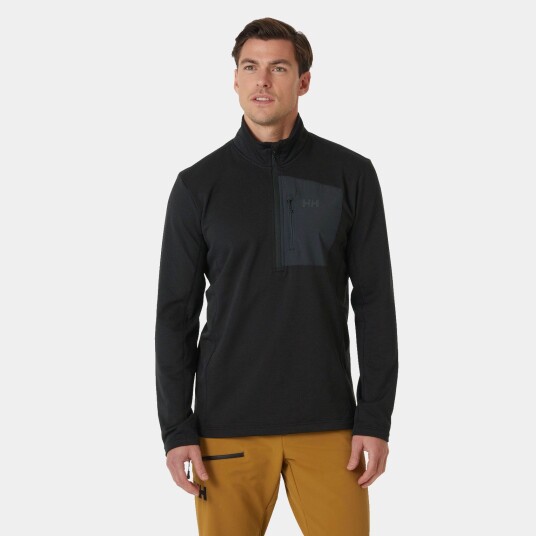 Helly Hansen Versalite Fleecejakke Med 1/2 Glidelås Herre Svart L Helly Hansen Versalite Fleecejakke Med 1/2 Glidelås Herre Svart L