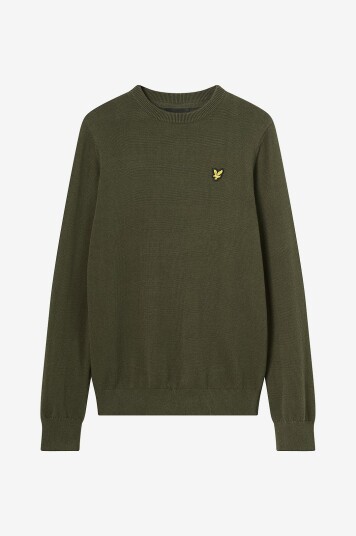 Lyle & Scott Genser Cotton Crew Neck Jumper Grønn