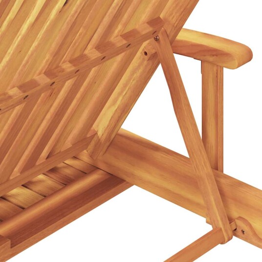 Solstol 2 pcs Gråbrun 200 x 67 x 84cm Massivt akasietre Solstol 2 pcs Gråbrun 200 x 67 x 84cm Massivt akasietre