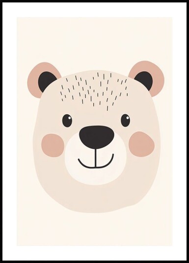 Smiling Bear Plakat Plakat / 21x30cm