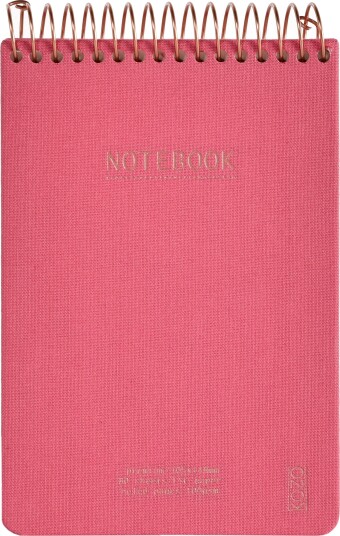 Kozo Notatbok M/spiral Premium A6 Guava Pink