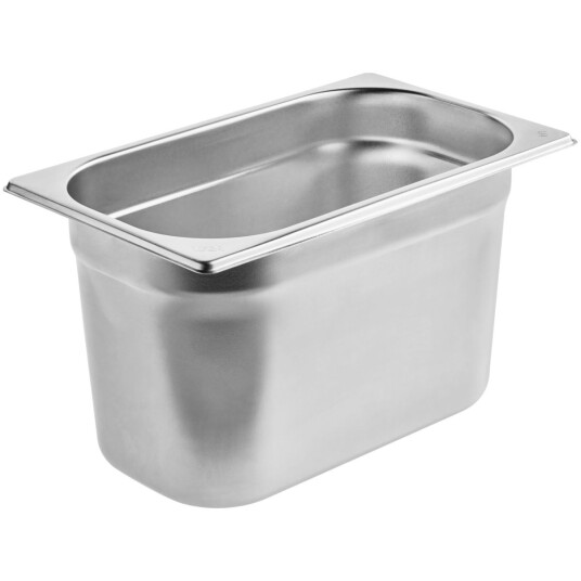 VEGA Kantine Premium GN 1/4; Størrelse GN 1/4, 3.9l, 26.5x16.2x15 cm (LxBxD); Sølvfarge VEGA Kantine Premium GN 1/4; Størrelse GN 1/4, 3.9l, 26.5x16.2x15 cm (LxBxD); Sølvfarge