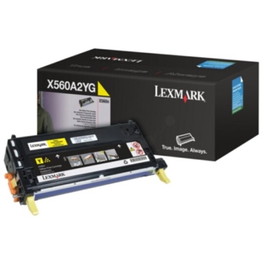 Lexmark X560A2YG Tonerkassett gul 4.000 sider Lexmark X560A2YG Tonerkassett gul 4.000 sider