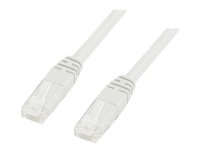 Deltaco 30 cm Cat6 U/UTP Koblingskabel RJ-45 Hann til Hann Hvit Deltaco 30 cm Cat6 U/UTP Koblingskabel RJ-45 Hann til Hann Hvit