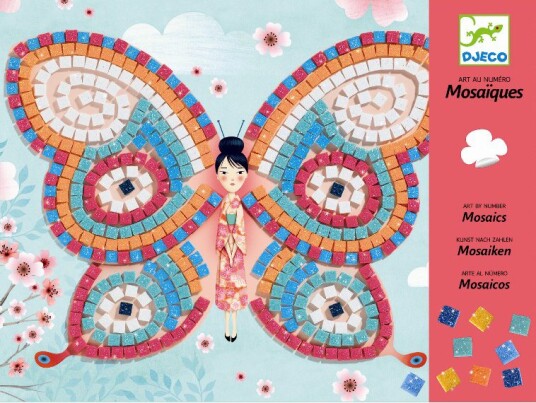 Djeco Mosaikklek Sommerfugler