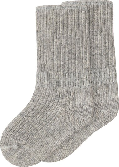 MarMar Sokker 2 pack Newborn Light Grey Melange MarMar 17/18 Sokker Grå