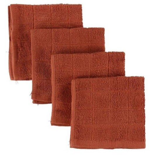 Pippi Organiske Vaskekluter   4pk   Redwood