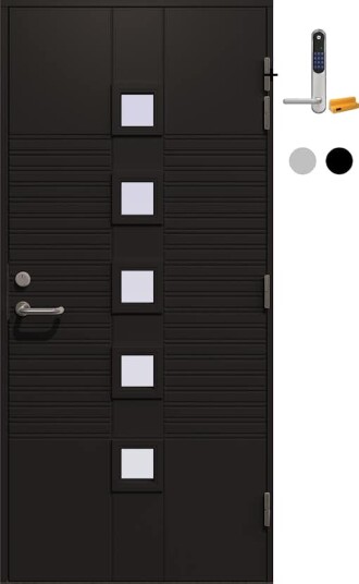 Ytterdør Gilje Zeus med Yale Doorman Classic Home